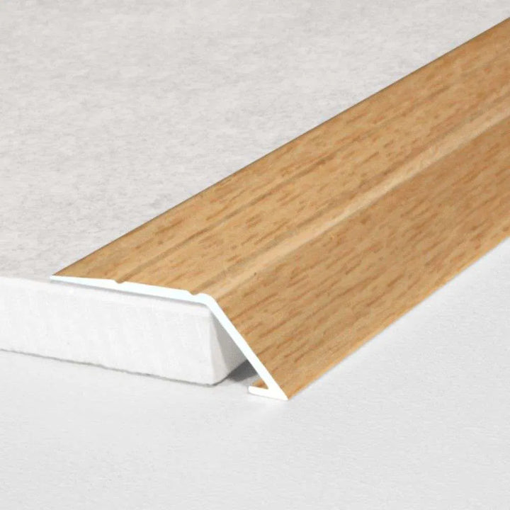 A45 31mm anodised aluminium self adhesive door threshold ramp profile for smooth UK floor transitions