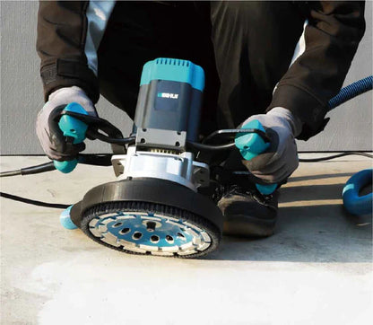 Bihui 1900W Concrete Grinder with Dual row Diamond Disc 180 mm