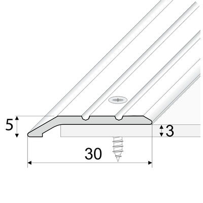 White Anodised Aluminium Door Threshold