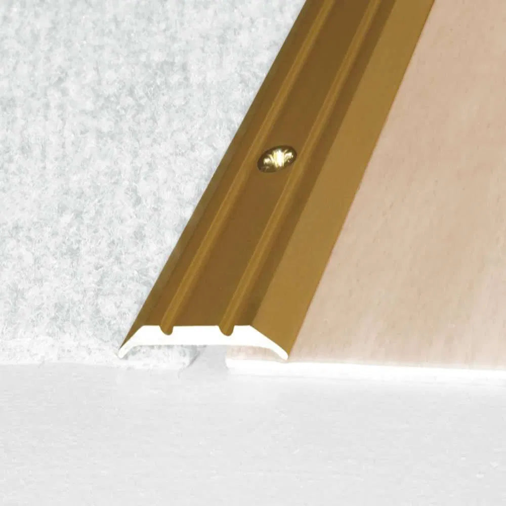 A12 25mm anodised aluminium flat door threshold strip for neat UK floor transitions