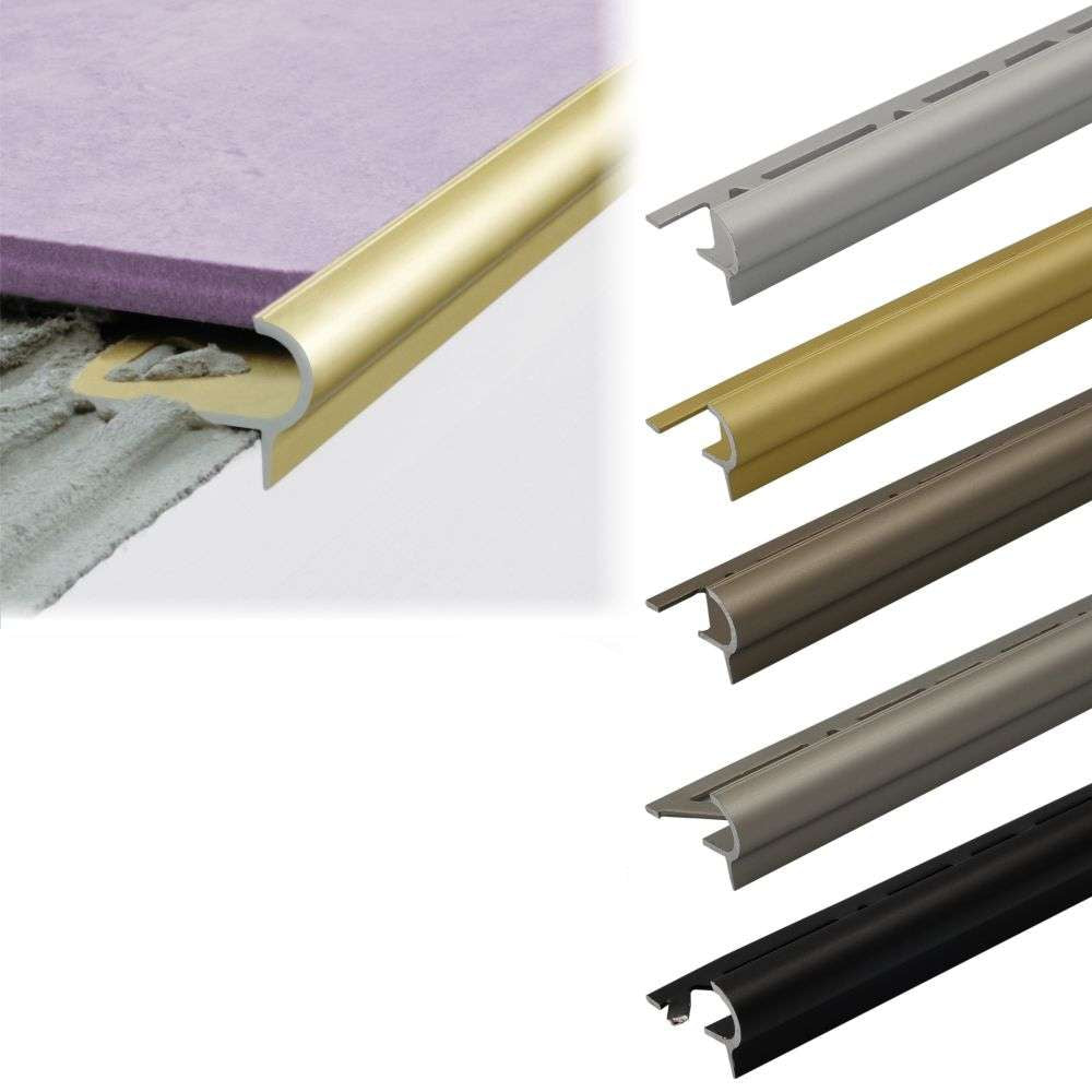 A80 29mm x 17mm x 10mm Stair Nosing Edge Trim Step Edging For Tiles