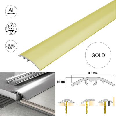 Aluminium Door Threshold Strip 30mm 4-in-1 Multi-Purpose Floor Trim S30K
