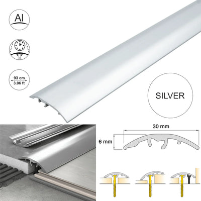 Aluminium Door Threshold Strip 30mm 4-in-1 Multi-Purpose Floor Trim S30K