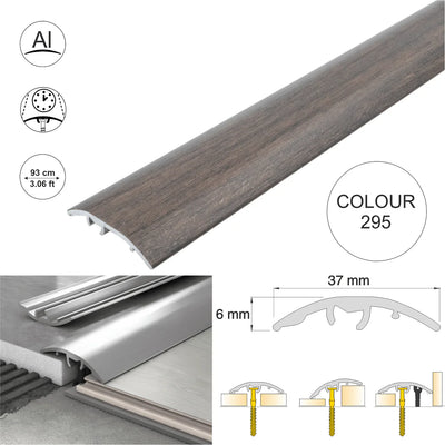 Aluminium Door Threshold Strip 37mm 4-in-1 Multi-Purpose Floor Trim S16K