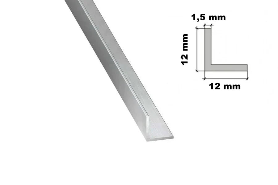 Aluminium Natural Extruded Angle Corner