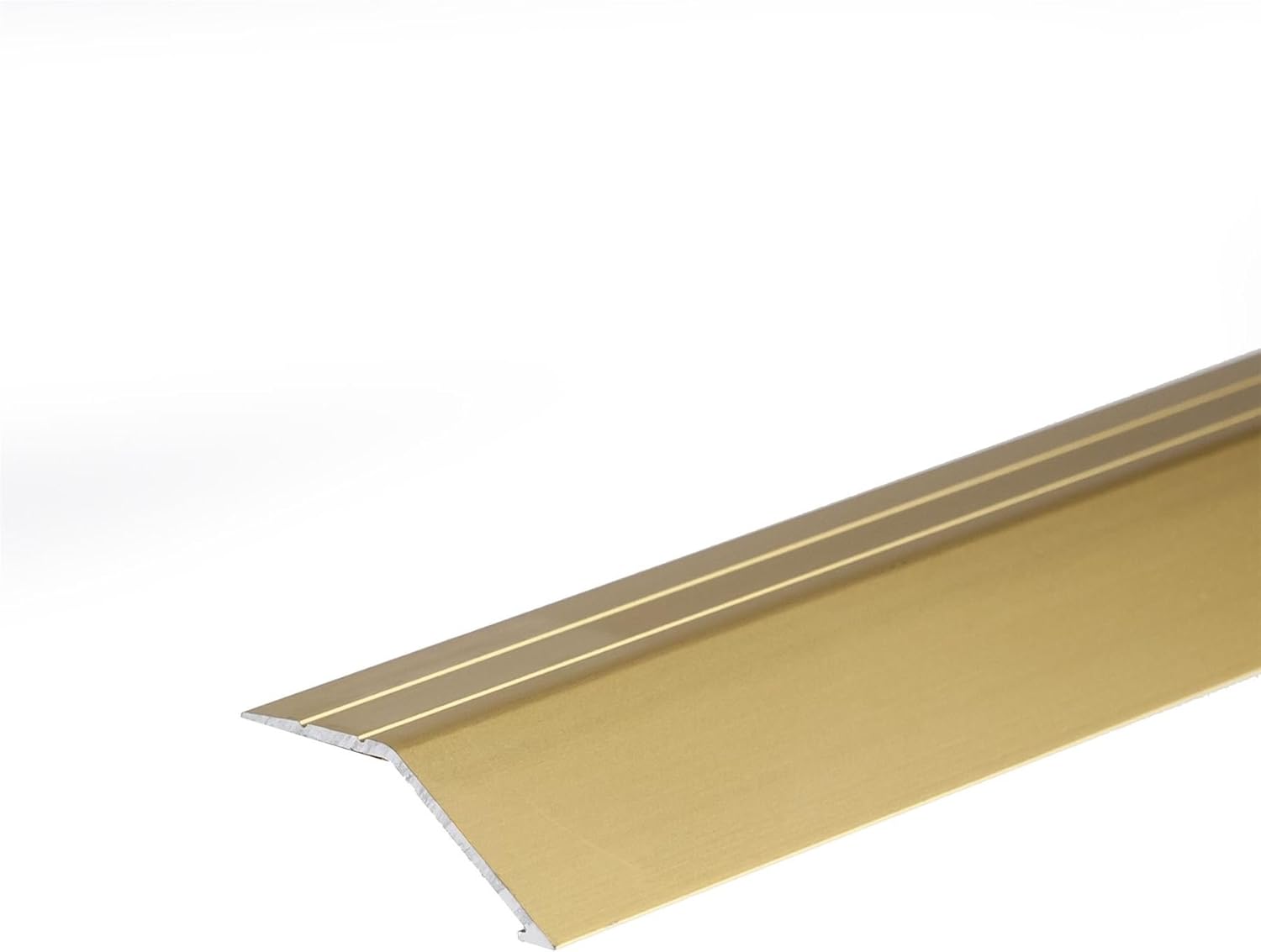 Anodised aluminium door threshold ramp side profile view