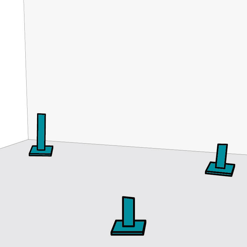 Self Levelling Flooring Pegs (100 Pack) Gauge