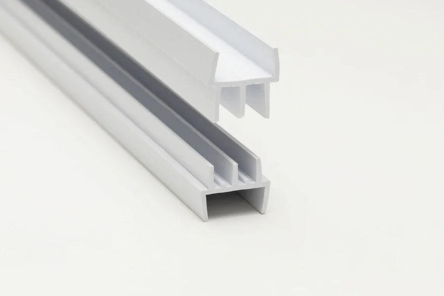 Clip-On Vivarium Double Channel Top & Bottom Glass Runners Track for 15/18 MM Board