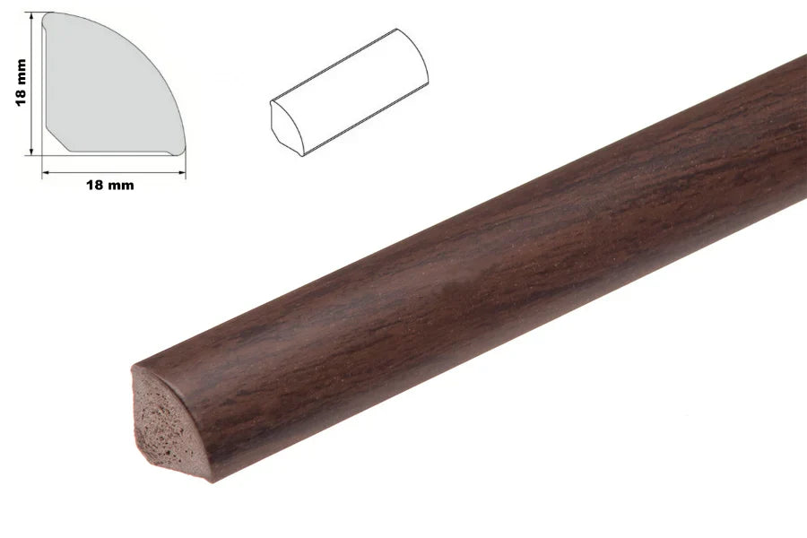 Decorative Flooring Window Edge Beading Worktop Strip uPVC 18mm Quadrant Trim Moulding