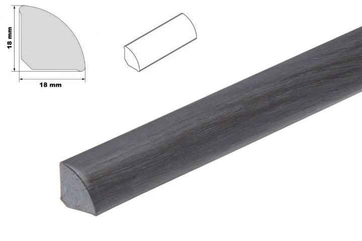 Decorative Flooring Window Edge Beading Worktop Strip uPVC 18mm Quadrant Trim Moulding