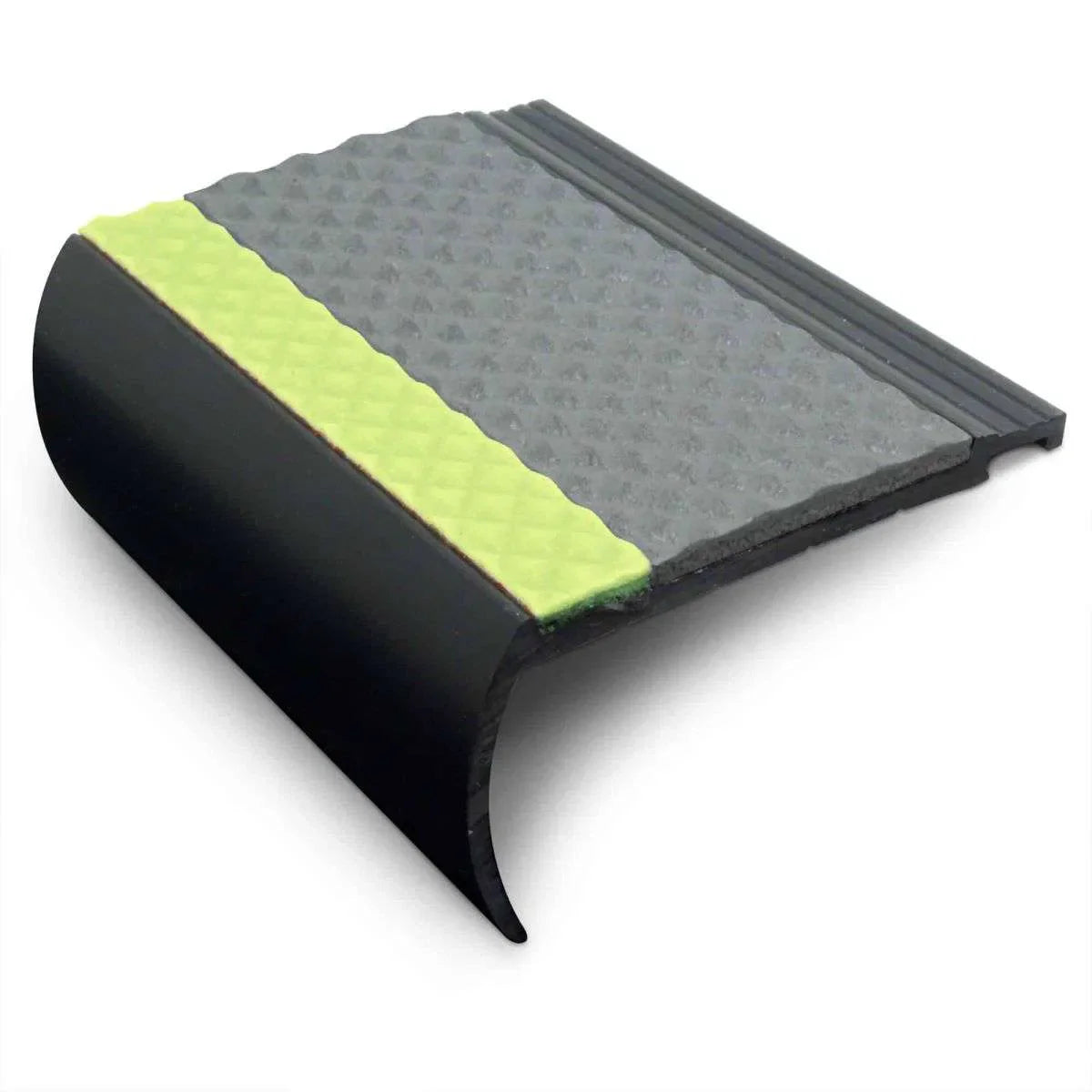 AHB 72x38mm Heavy Duty Non Slip Tredsafe PVC Stair Nosing for Commercial and Public UK Stairs 3