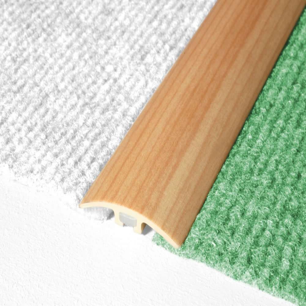 E66 32mm PVC Wood Effect Door Threshold Strip | Durable & Easy Transition Trim