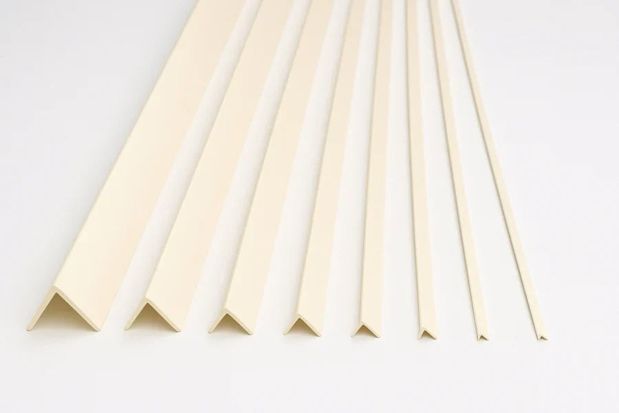 Edge Protector Ivory PVC Plastic Corner Angle Trim 90°