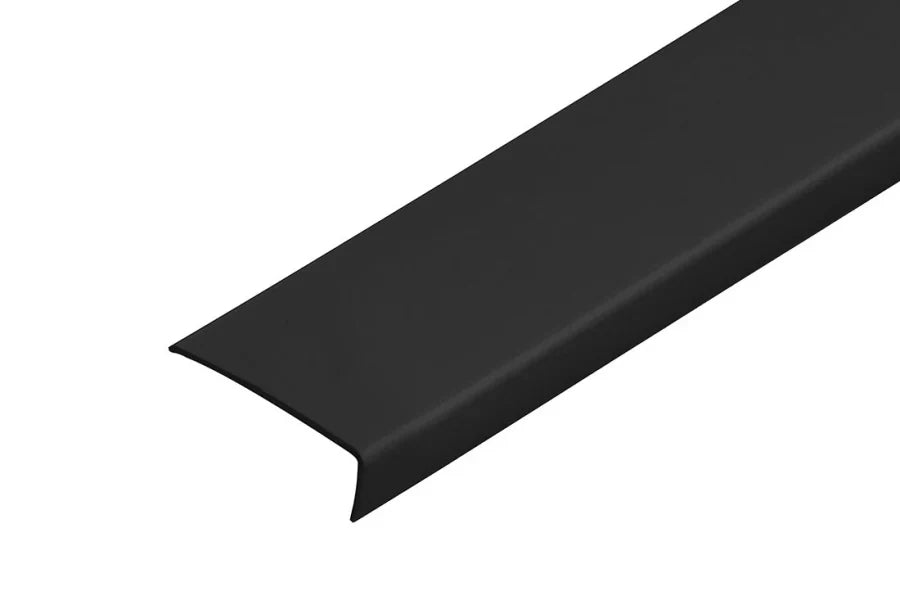 Equal & Unequal Edge Protecto Black PVC Plastic Corner Angle Trim 90°