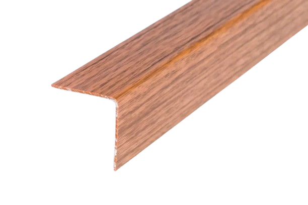 PVC Plastic Edge Protector Moulding Wood Effect Corner Angle Trim 90°