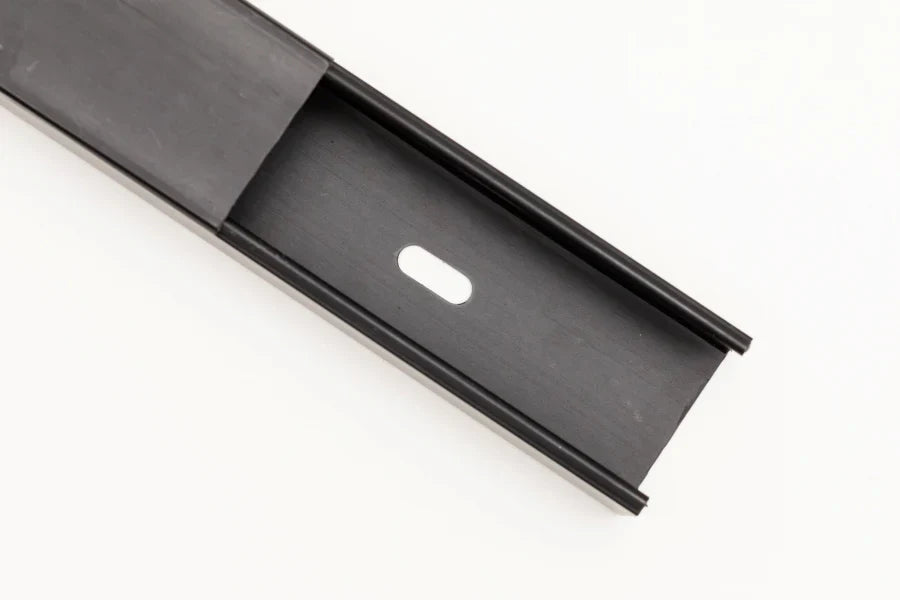 PVC Plastic Cover Mini Cable Trunking Srew Fix Wire Conduit Black