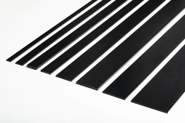 PVC Plastic TW Black White Anthracite Flat Bar Strip