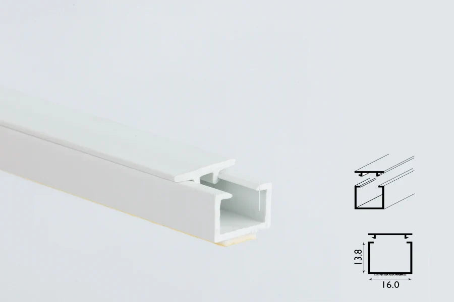 Self-Adhesive White PVC Plastic Cover Mini Cable Trunking Wire Conduit