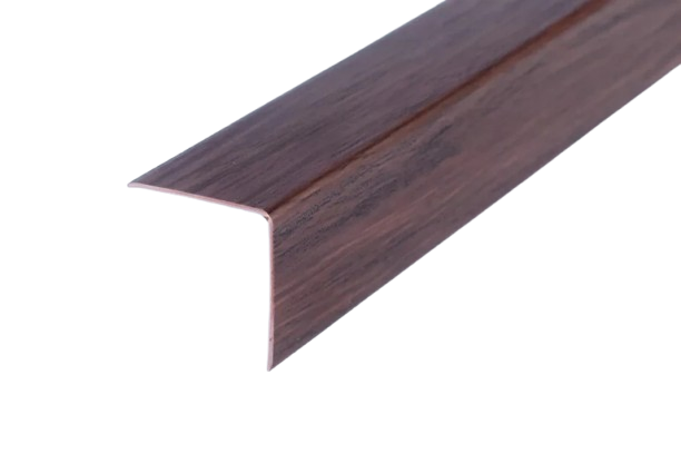 PVC Plastic Edge Protector Moulding Wood Effect Corner Angle Trim 90°