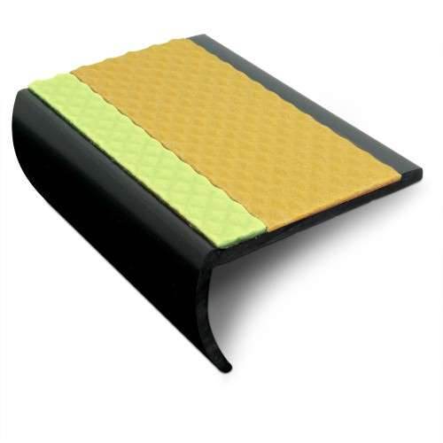 ASB 65 x 36mm Non Slip Tredsafe Aluminator® Slimline PVC Stair Nosing