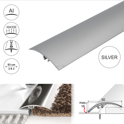 A65 50mm  Anodised Aluminium Door Threshold Strip