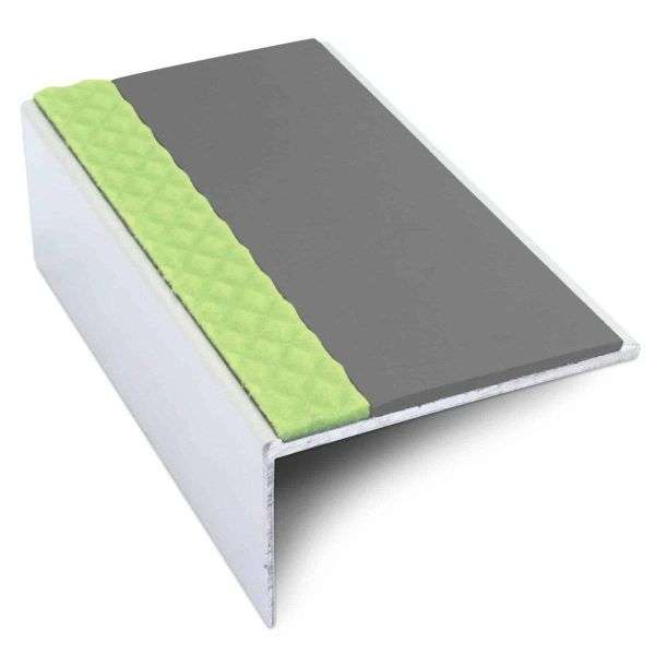 ASL01 56x32mm Aluminium Non Slip Stair Nosing Edge Trim With Pvc Insert