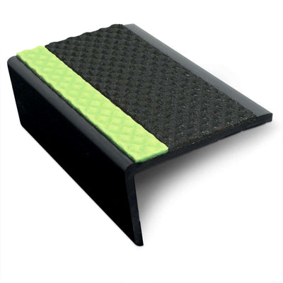 ASR – 63 x 35mm Tredsafe Non Slip Aluminator® Slimline PVC Stair Nosing