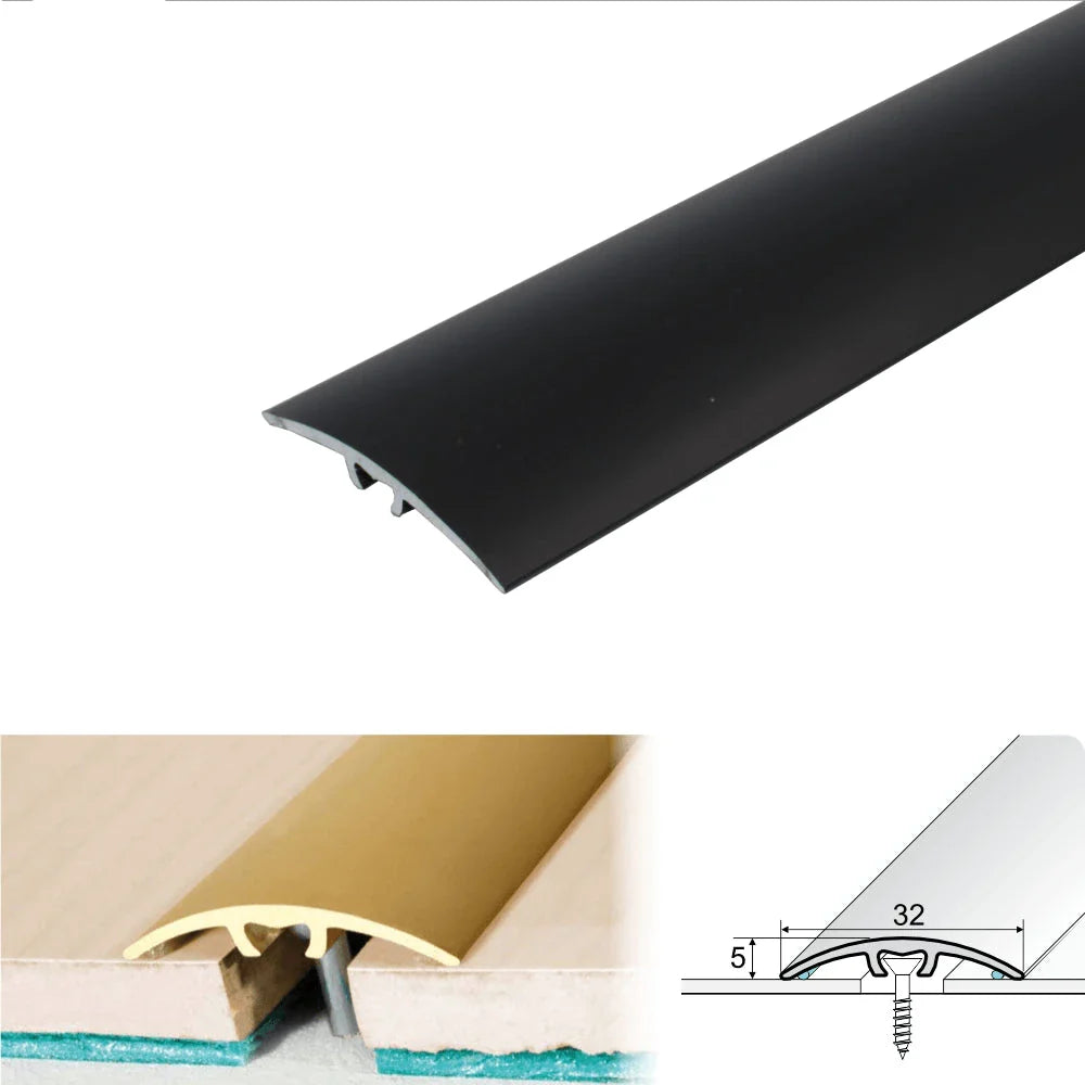 A66 32mm anodised aluminium door threshold strip for UK doorways and smooth floor transitions