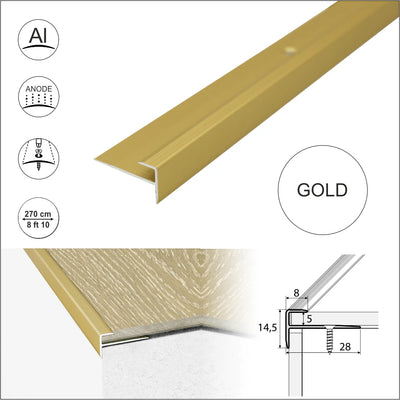 Gold LVT Stair Nosing 