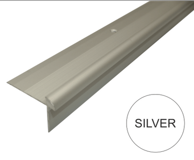C29 42 x 28mm Anodised Aluminium LVT Stair nosing Edge Profile For 5mm Flooring