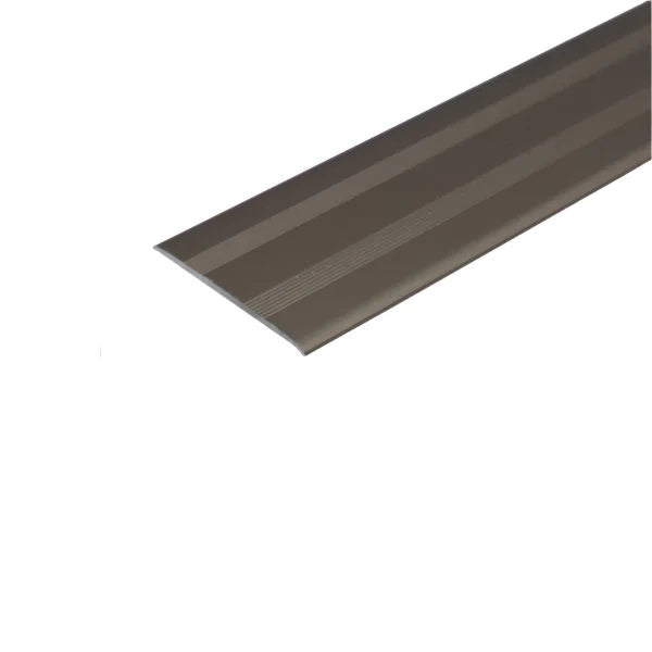 A08 35mm anodised aluminium flat self adhesive door threshold strip for UK floor transitions 3