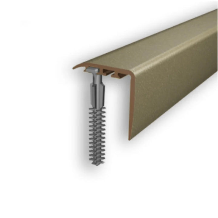 D-K0300 25x25mm PVC Wood Effect Stair Nosing | Durable Edge Protection