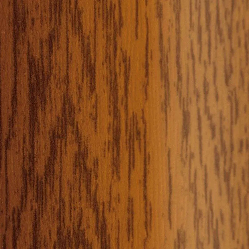 A45 31mm aluminium wood effect self-adhesive door threshold ramp profile installed at a UK home doorway. 14