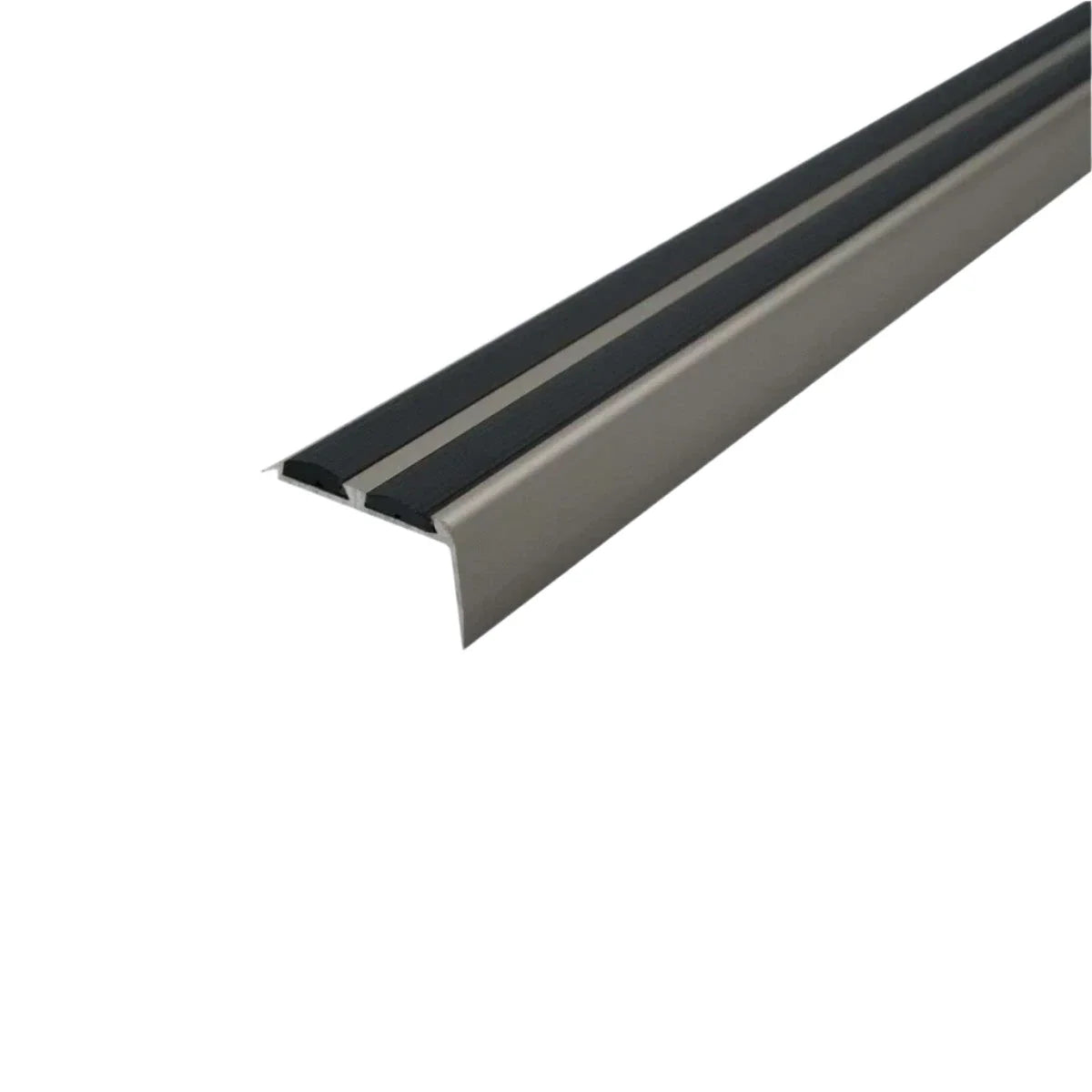 A37 36x20mm Anodised Aluminium Non-Slip Rubber Stair Nosing Edge Trim for Safe UK Stairs 6