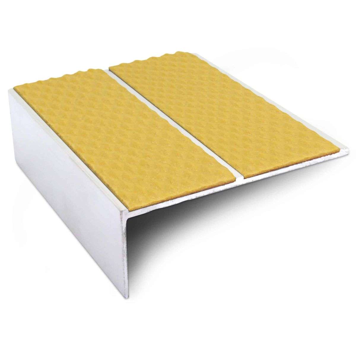NSL09 Tredsafe 85 x 32mm Aluminium Non Slip Stair Nosing Edge Trim With Pvc Insert