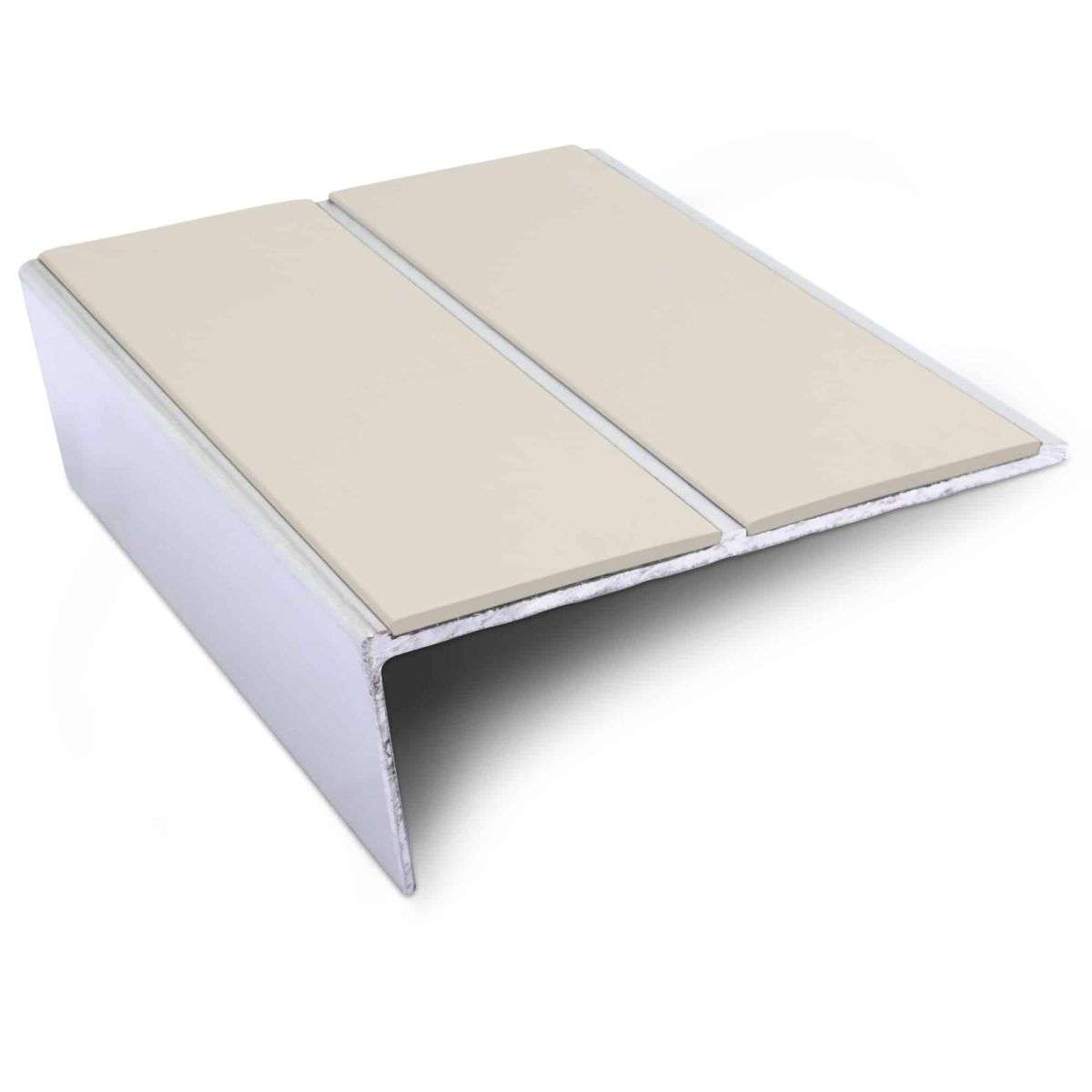 NSL10 85 x 32mm Aluminium Non Slip Stair Nosing Edge Trim With Pvc Insert