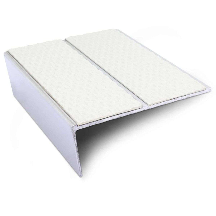 NSL10 Tredsafe 85 x 32mm Aluminium Non Slip Stair Nosing Edge Trim With Pvc Insert