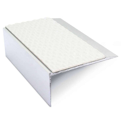 NSL15 Tredsafe 66 x 32mm Aluminium Non Slip Stair Nosing Edge Trim With Pvc Insert
