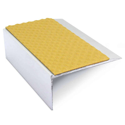 NSL15 Tredsafe 66 x 32mm Aluminium Non Slip Stair Nosing Edge Trim With Pvc Insert
