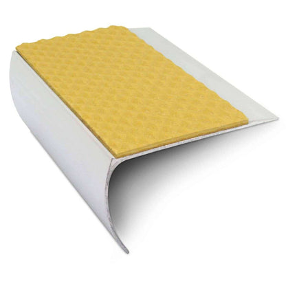 NSL25 Tredsafe 69 x 40mm Aluminium Non Slip Stair Nosing Edge Trim With PVC Insert