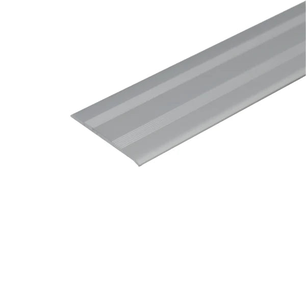 A08 35mm anodised aluminium flat door threshold profile for UK doorways and smooth floor transitions 6