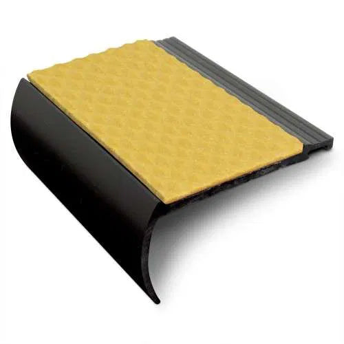 NHB 72x38mm Tredsafe non-slip heavy duty hard nose PVC stair nosing installed on stairs for safety and durability. 3